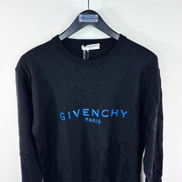 Givenchy Black Wool Long Sleeve T-Shirt - Picture 3 of 5